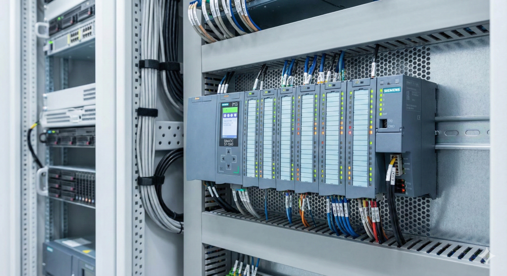 PLC unit in a clean server arrangement