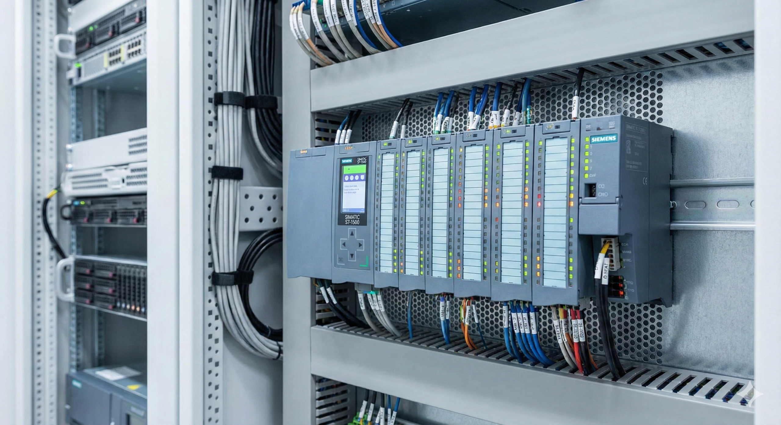 PLC unit in a clean server arrangement